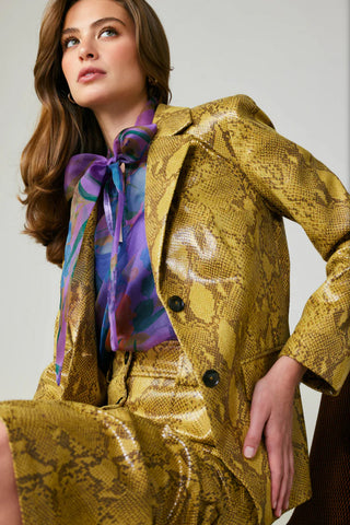 Yellow Snake Skin Jacket